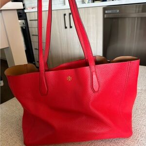 Tory Burch Vibrant Red Tote